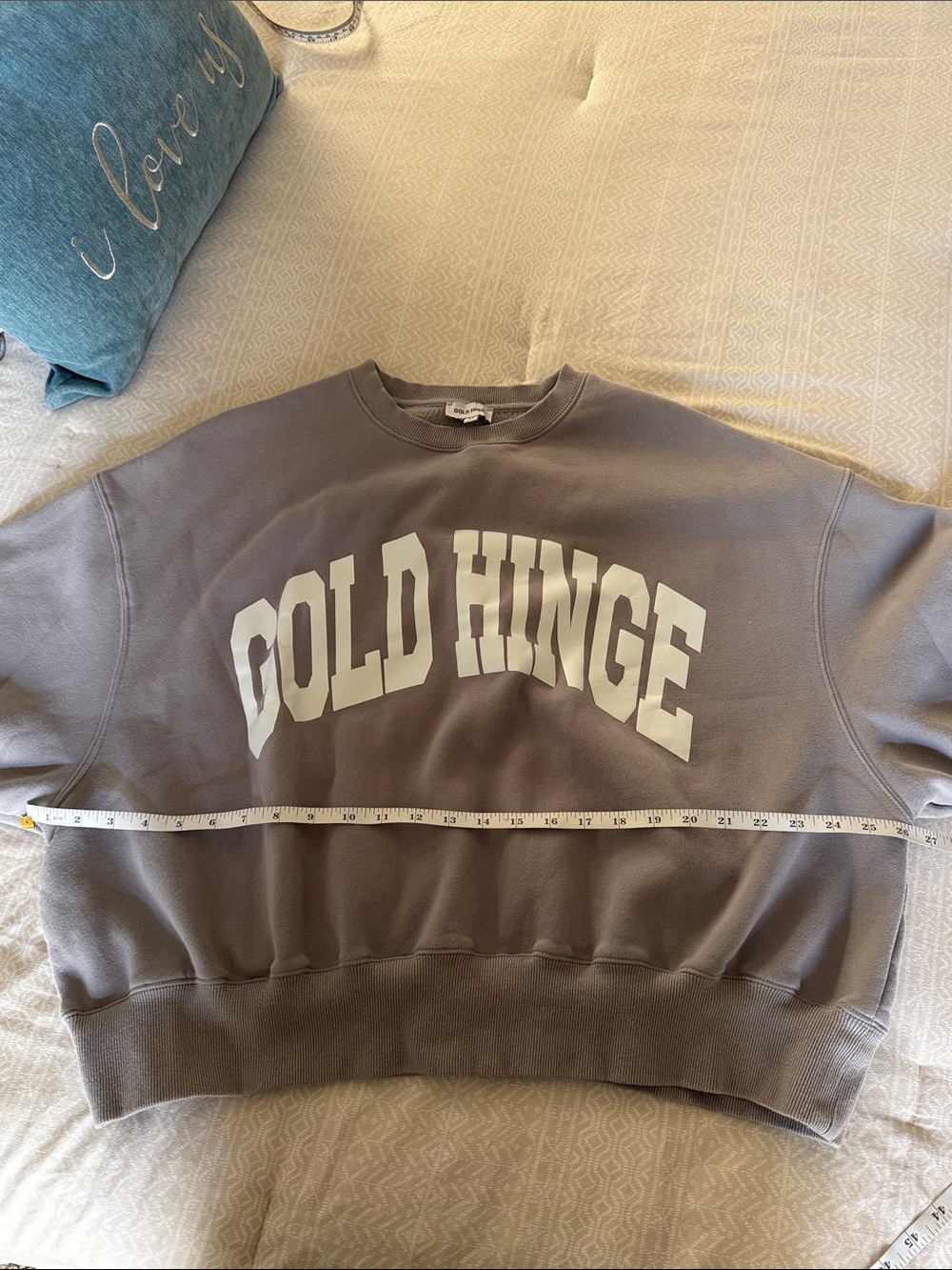 Gold Hinge LIGHT GREY GH WIDE ARM SWEATSHIRT - Picture 10 of 14